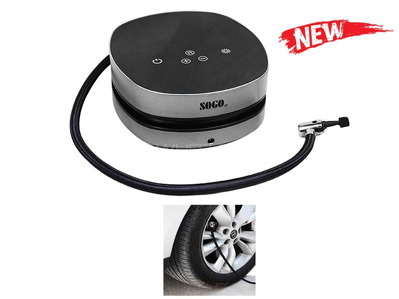 SOGO 12V Digital Touch Screen Car Tyre Air Compressor With Flash Light Image-1