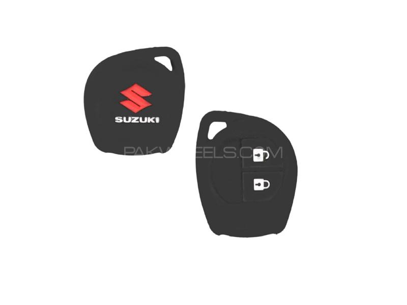 Suzuki Alto 2019-2020 Soft Silicone Key Cover Black Image-1