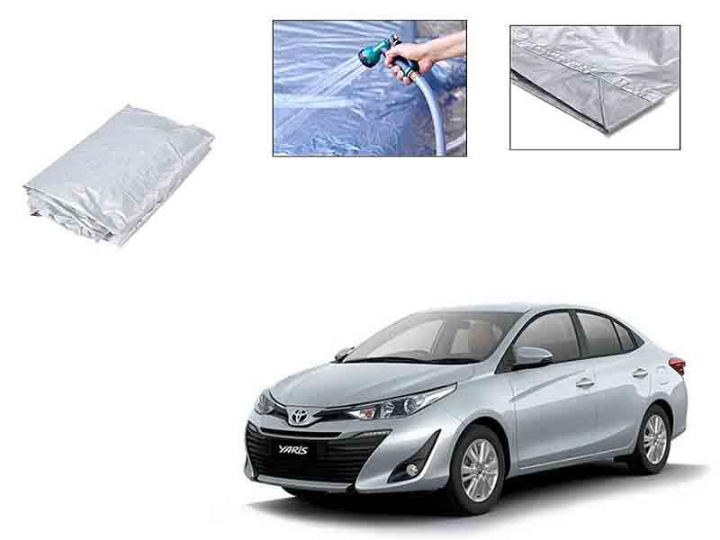 Toyota Yaris 2020-2021 Silver Parachute Double Stitched Top Cover  Image-1