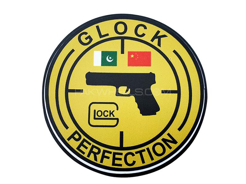 Glock Car Vinyl Sticker - Golden Image-1