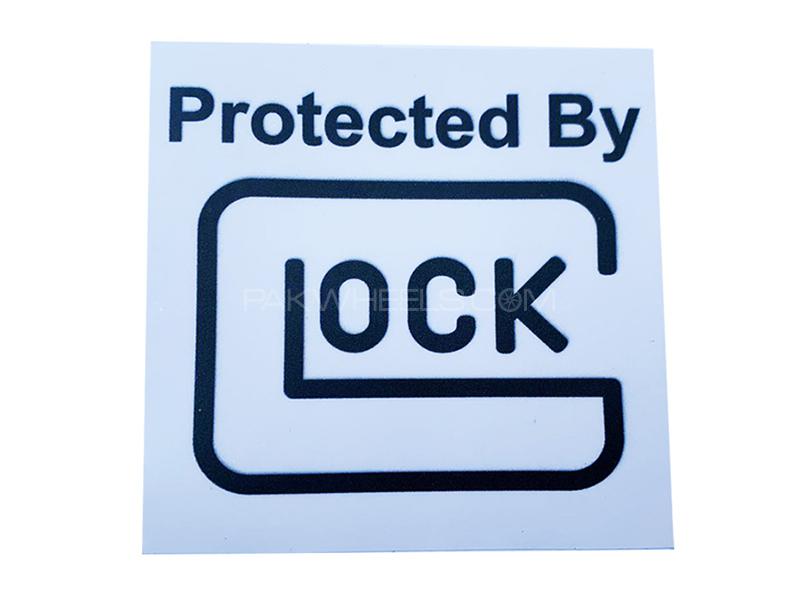 Protected By Glock Car Vinyl Sticker  Image-1