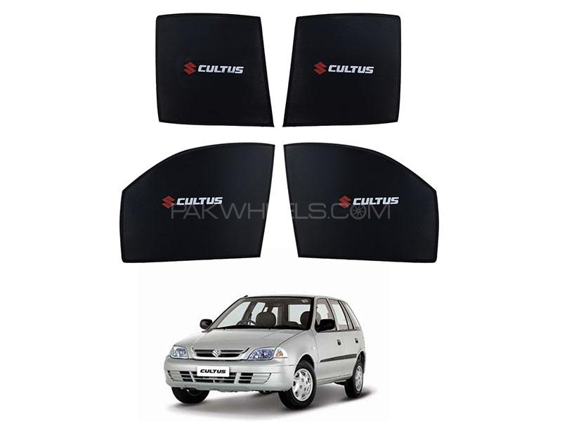 Suzuki Cultus 2007-2017 Sun Shades With Logo  Image-1