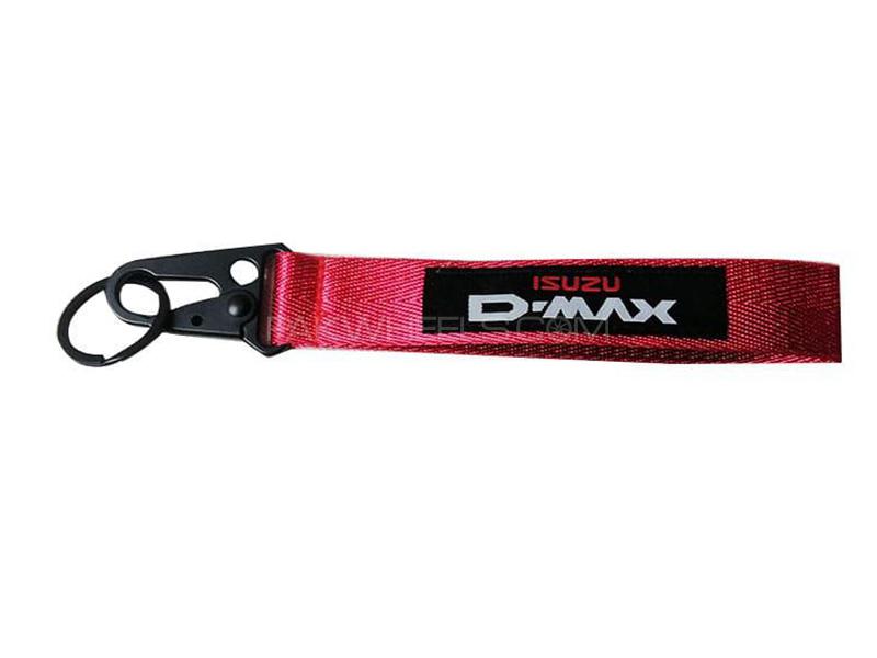 Isuzu D-Max Ribbon Keychain - Red for sale in Karachi Image-1