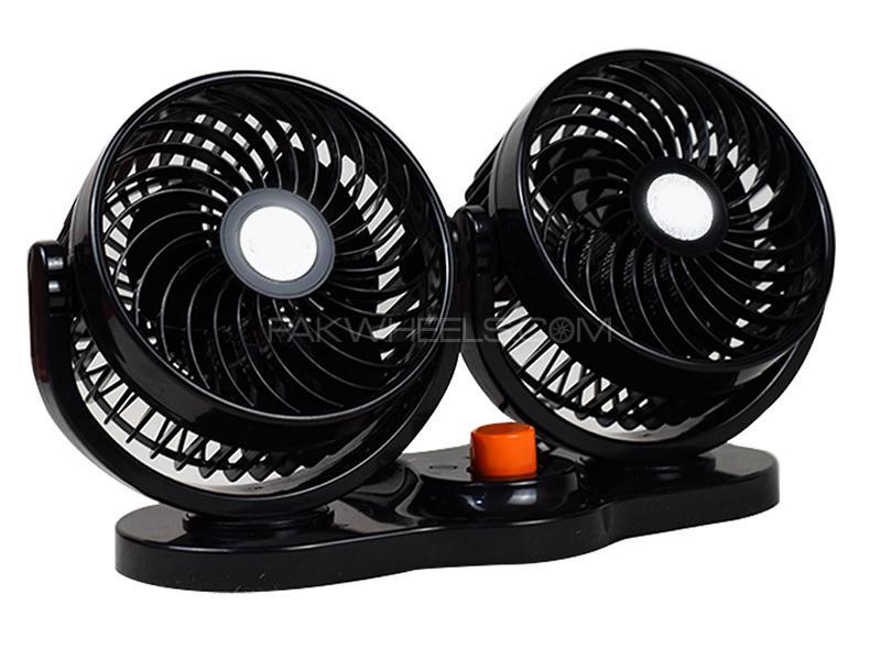 Car Portable 360 Dual Fans Set Image-1