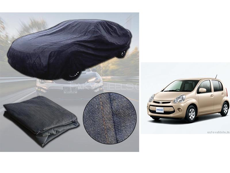 Toyota Passo 2010-2016 Denim Double Stitched Top Cover  Image-1