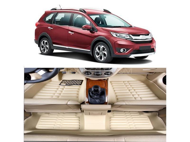 Honda BRV 2017-2021 5D Floor Mat - Beige Image-1