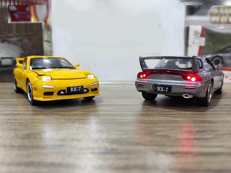Mazda RX7 Die Cast Detailed Model Yellow Image-1