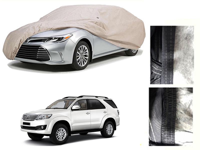 Toyota Fortuner 2013-2016 PVC Cotton Car Top Cover  for sale in Karachi Image-1