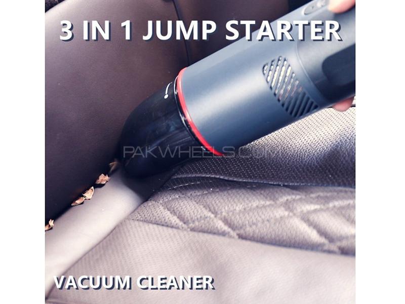 3 In 1 Rechargeable Car Battery Jump Starter Power Bank & Portable Vacuum Cleaner 10000mAh  3 In 1 Rechargeable Car Battery Jump Starter Power Bank & Portable Vacuum Cleaner 10000mAh  Image-8