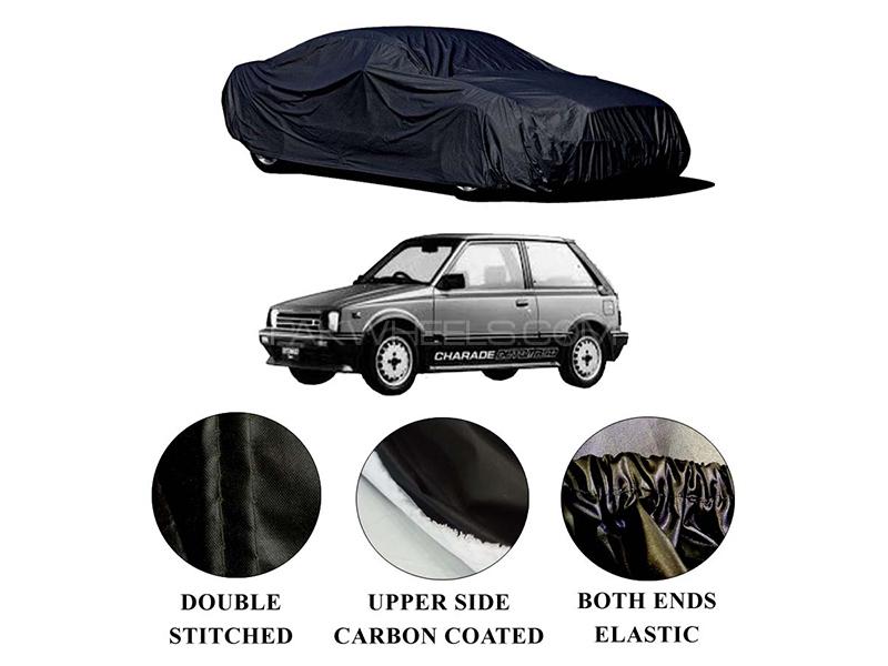 Daihatsu Charade 1984-1986 Polymer Carbon Coated Car Top Cover for sale in Karachi Image-1