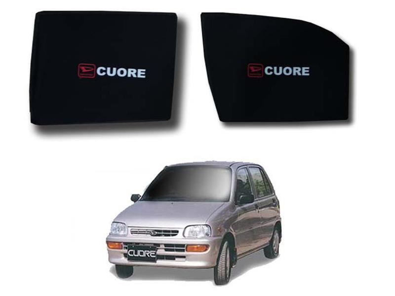Daihatsu Cuore 2000-2012 Foldable Sun Shades With Logo  Image-1