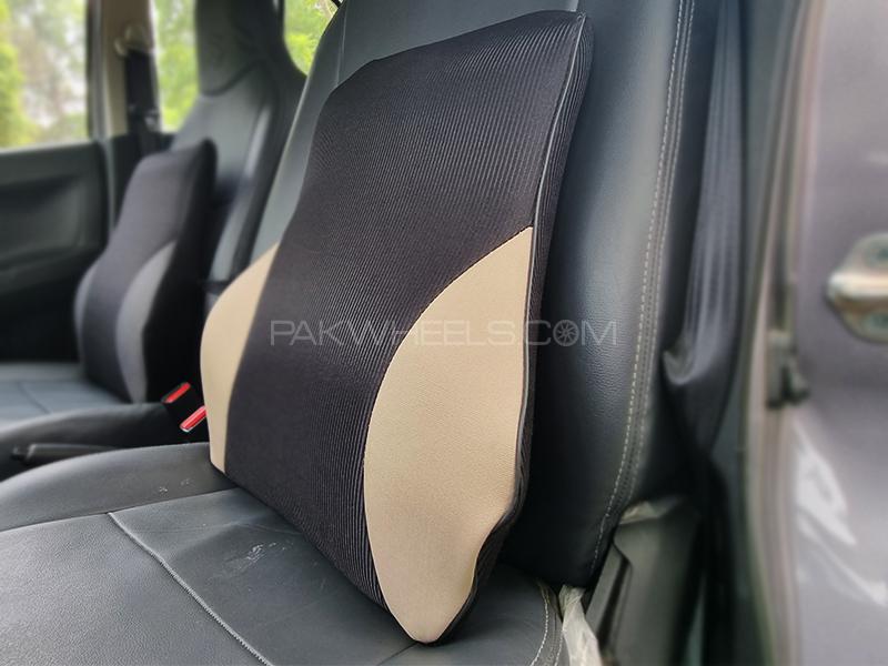 Car Seat Back Rest Long Cushion Beige 1 Pc for sale in Lahore Image-1