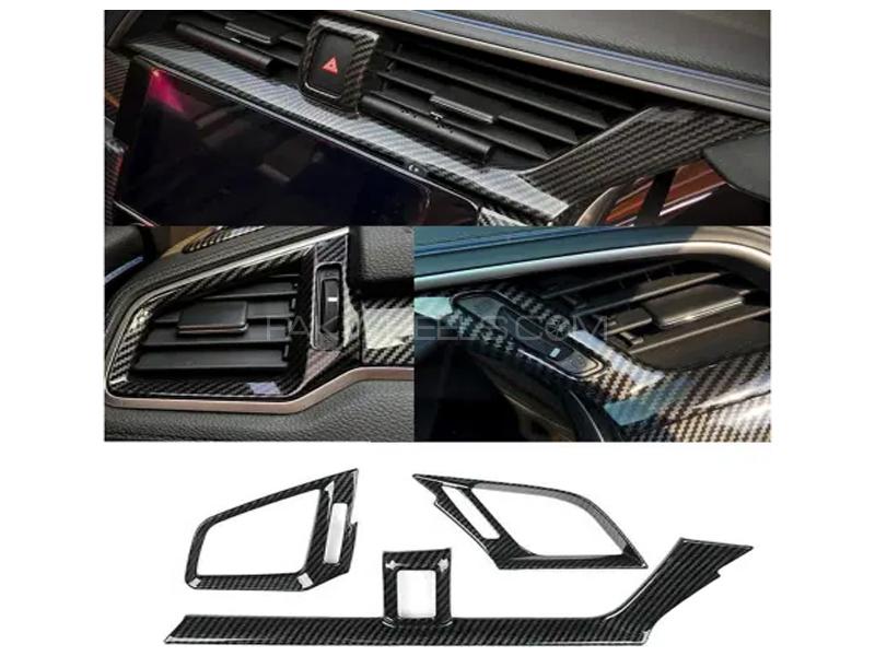 Honda Civic 2016-2021 Carbon AC Ducts Covers for sale in Lahore Image-1