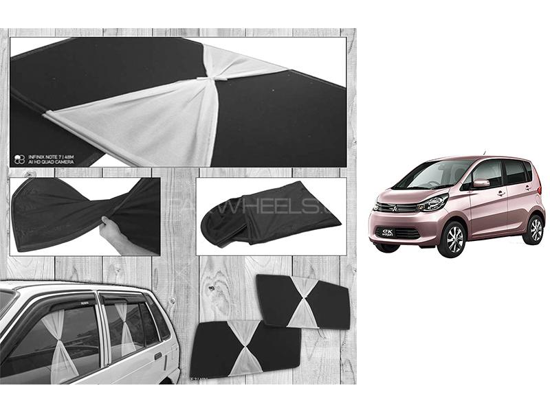Mitsubishi EK Wagon 2013-2021 Fancy Design Foldable Sun Shades  Image-1