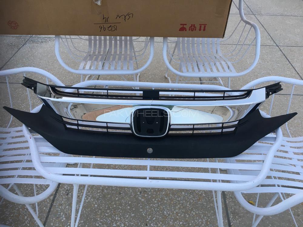 Honda Civic 2021 Front Grill with Base Image-1