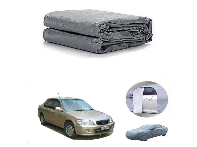 Honda City 1998-2003 PVC Cotton Fabric Top Cover - Grey  for sale in کراچی Image-1
