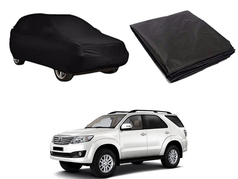 Toyota Fortuner 2013-2016 PVC Water Proof Top Cover - Black  Image-1