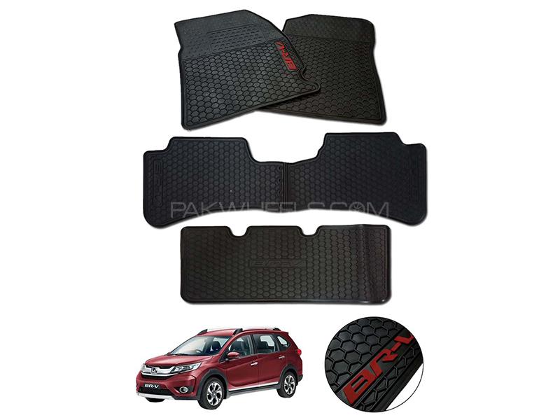 Buy Honda BR-V 2017-2021 Genuine Shape PVC Floor Mats - Black In ...