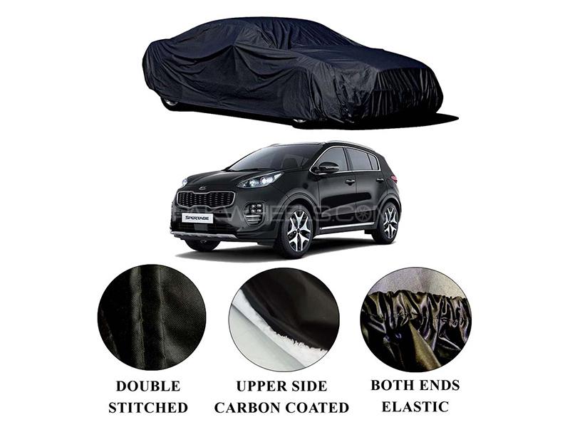 Kia Sportage 2019-2021 Polymer Carbon Coated Car Top Cover for sale in Karachi Image-1