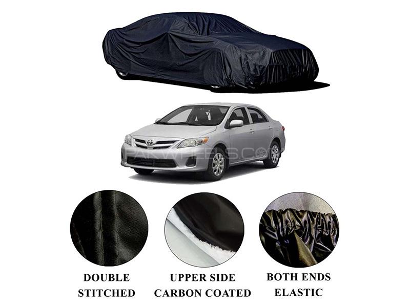 Toyota Corolla 2008-2014 Polymer Carbon Coated Car Top Cover for sale in Karachi Image-1