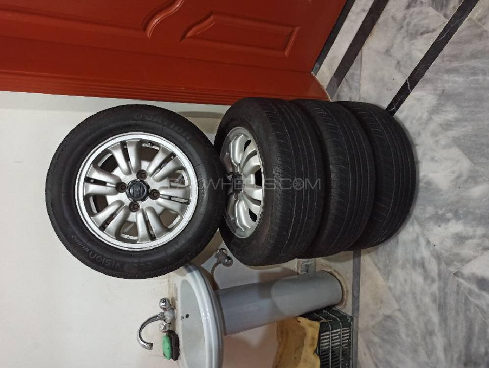 Alloy Rims and Tyres 15 size 114 pcd 4 nut Image-1
