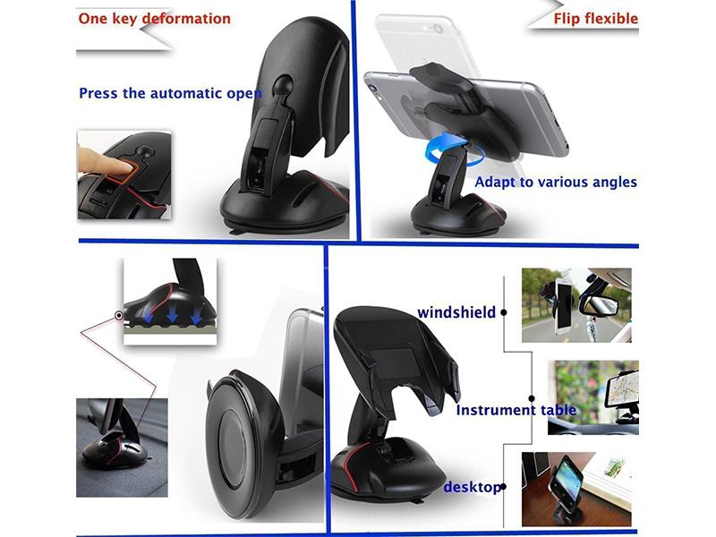 Multifunction Car Mobile Holder - Mouse Style  Multifunction Car Mobile Holder - Mouse Style  Image-3