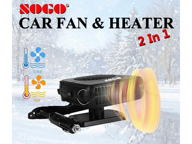 Sogo Car Heater And Fan - 2 In 1 Image-1