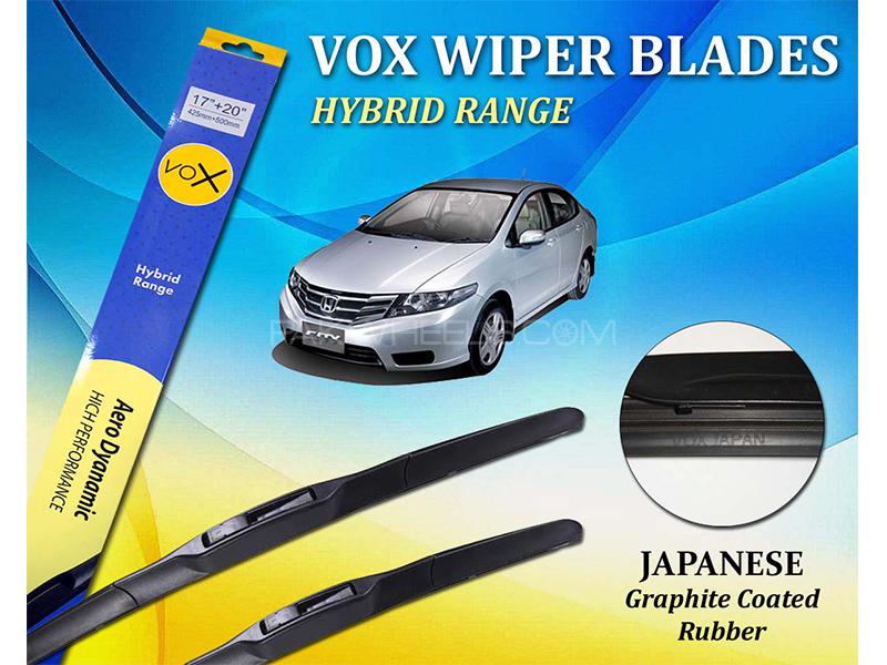 Honda City 2009-2021 VOX Japanese Rubber Hybrid Wiper Blades Image-1