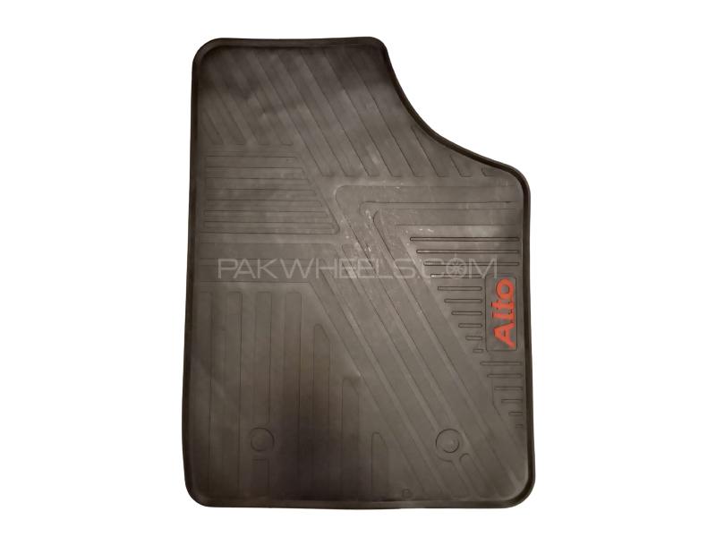 Diamond Latex Premium Black Suzuki Alto Floor Mats| Plastic | Water Proof | Rubber Mats Image-1