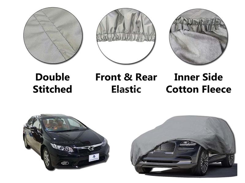 Honda Civic 2012-2016 PVC Cotton Double Stitched Car Top Cover  Image-1