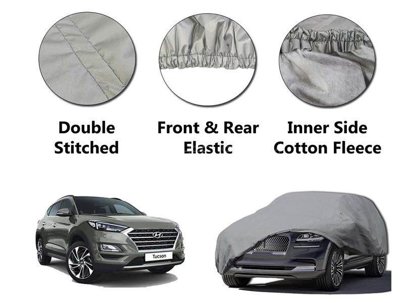 Hyundai Tucson 2020-2021  PVC Cotton Double Stitched Car Top Cover  Image-1