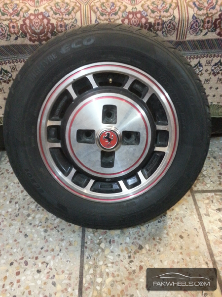 14" Japnese alloy rims with Japanese Dunlop Tyres classic old school  Image-1