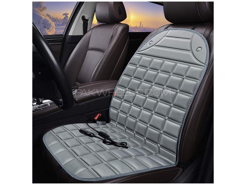 Car Seat Heating Pad Cushion 12v Grey Image-1