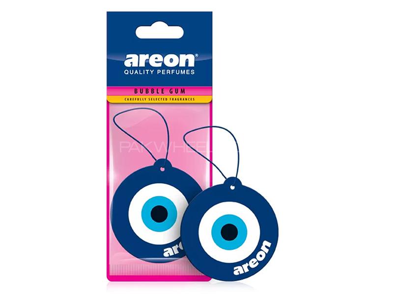 Areon Blue Eye Hanging Card AirFreshener - Bubble Gum  Image-1