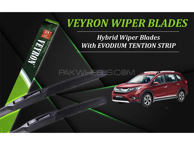 Honda BR-V 2017-2023 VEYRON Hybrid Wiper Blades | Non Scratchable | Graphite Coated