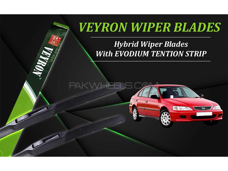 Honda City 1997-2003 VEYRON Hybrid Wiper Blades | Non Scratchable | Graphite Coated for sale in کراچی Image-1