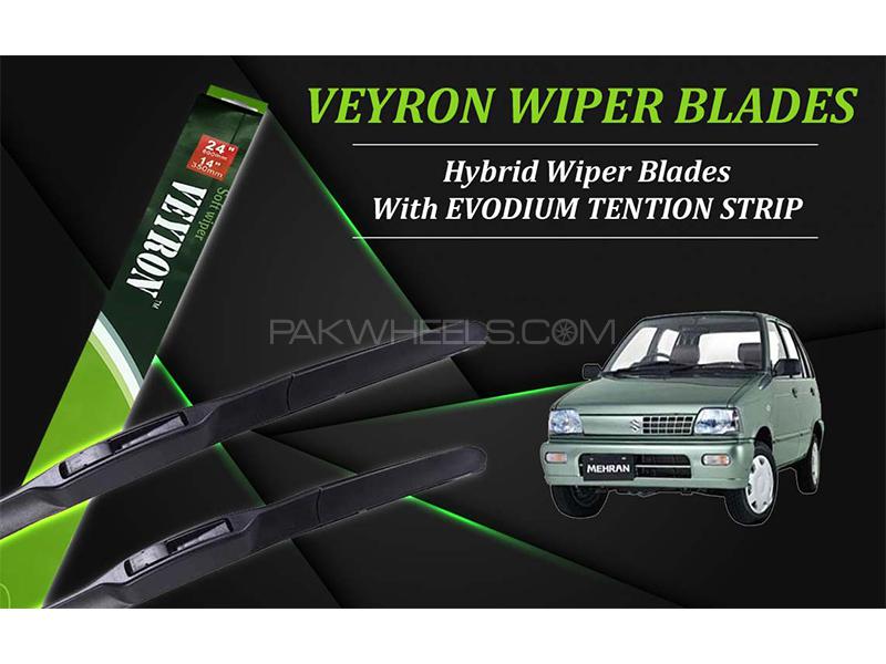 Suzuki Mehran 1988-2019 VEYRON Hybrid Wiper Blades | Non Scratchable | Graphite Coated