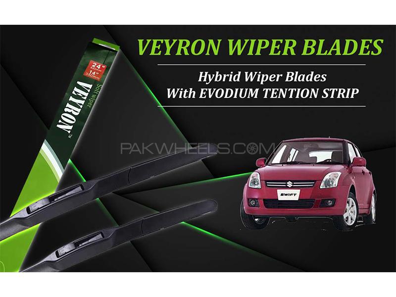 Suzuki Swift 2010-2021 VEYRON Hybrid Wiper Blades | Non Scratchable | Graphite Coated in Karachi