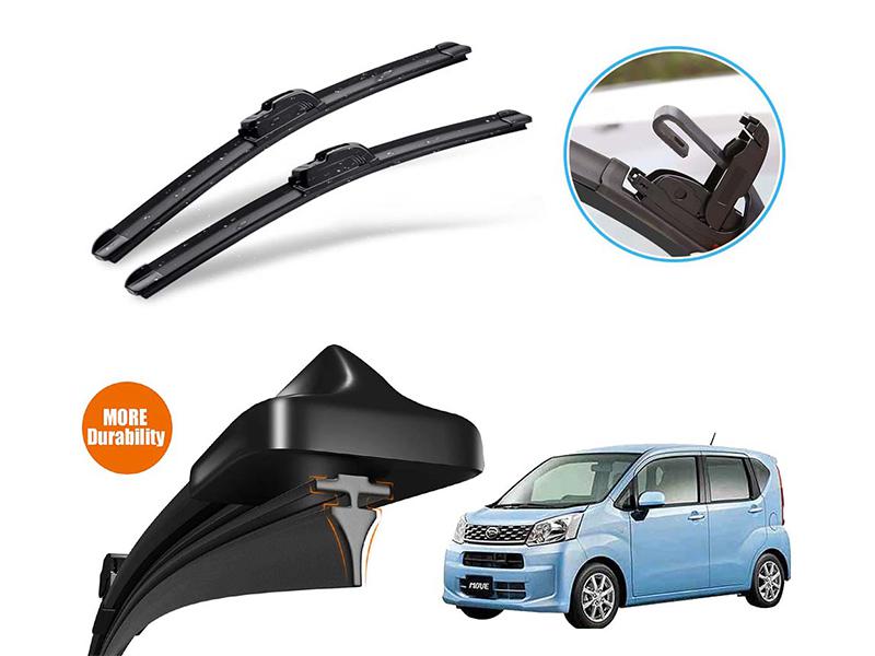 Daihatsu Move 2011-2022 Silicone Wiper Blades | Soft Rubber Vipers | Graphite Coated Rubber  in Karachi