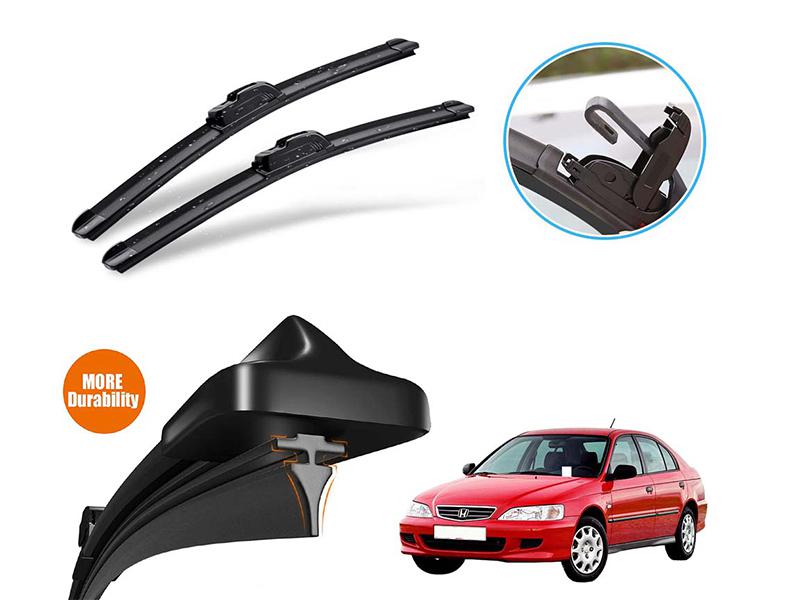 Honda City 1996-2002 Silicone Wiper Blades | Soft Rubber Vipers | Graphite Coated Rubber  for sale in کراچی Image-1