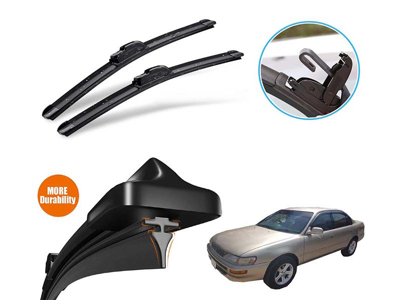 Toyota Corolla 1994-2002 Silicone Wiper Blades | Soft Rubber Vipers | Graphite Coated Rubber  for sale in کراچی Image-1