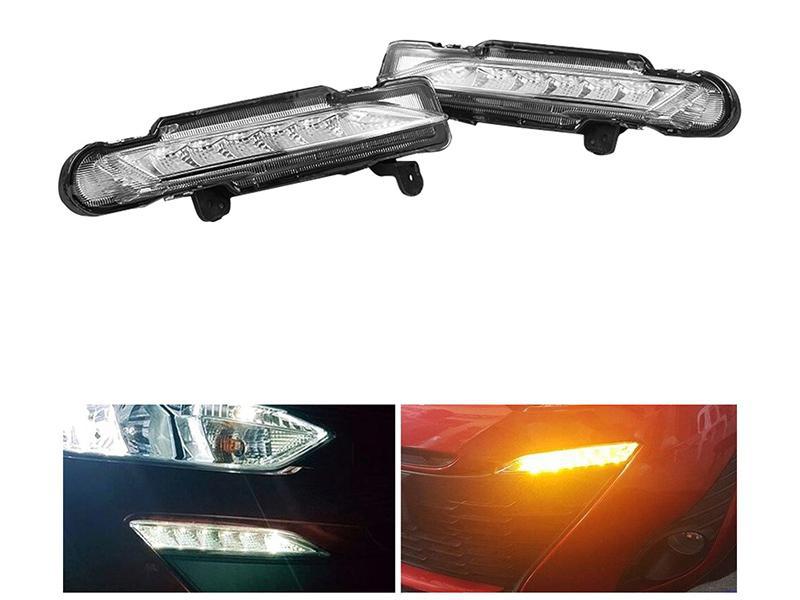 Toyota Yaris DLAA Front Bumper Day Light Running OEM Style LED Turn Signal Light for sale in لاہور Image-1