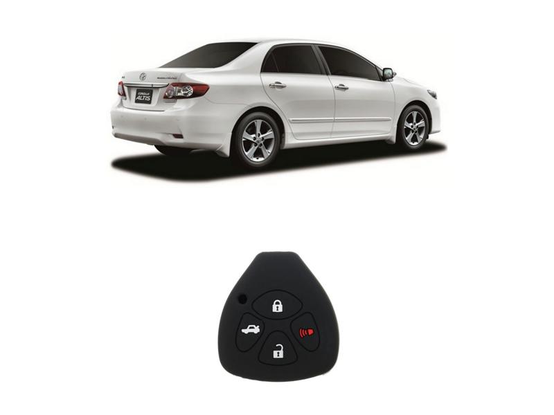Toyota Corolla 2009-2013 Silicone Key Cover Key Protector Key Rubber Cover Image-1