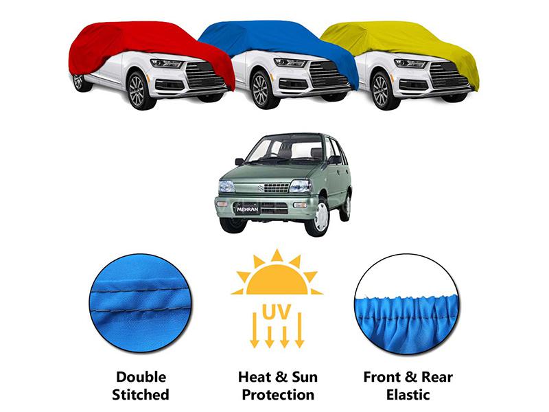 Suzuki Mehran 1988-2019 Car Top Cover | Double Stitched | Heat Proof | Dust Proof | Parachute  Image-1