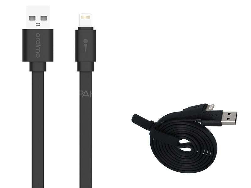 Oraimo Candy Lightning Fast Charging Cable - Black - OCD-L22P Image-1