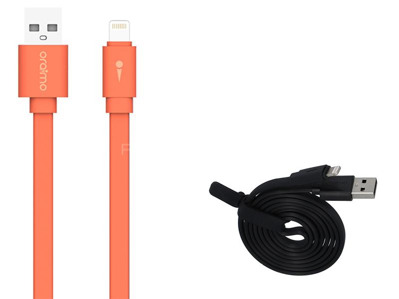 Oraimo Candy Lightning Fast Charging Cable - Orange - OCD-L22P Image-1