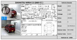 Used Daihatsu Mira L 2019