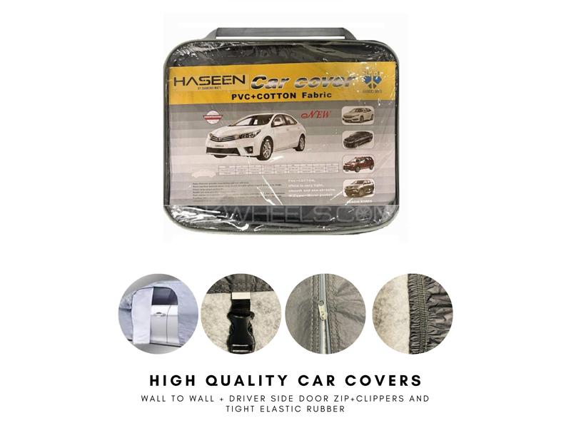 Hyundai Tucson Double Coat PVC Cotton Top Cover Image-1