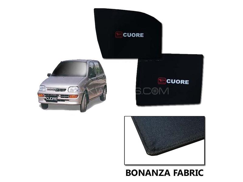 Daihatsu Cuore 2000-2012 Sun Shades With Logo | Bonanza Fabric | Heat Proof 