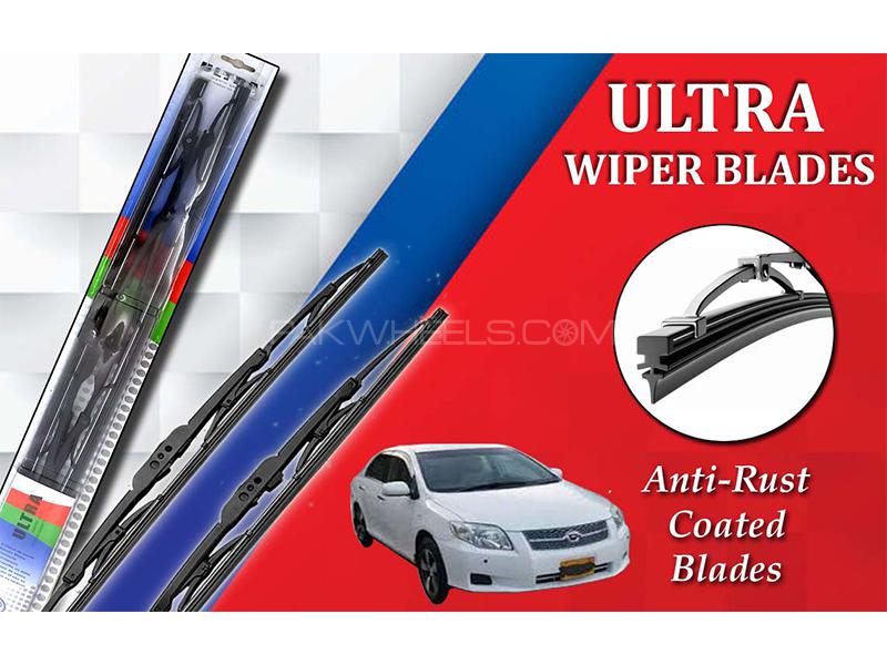 Toyota Axio 2006-2012 Ultra Wiper Blades | Anti-Rust Coated | Metal Type  Image-1